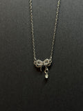 Dainty Bow Pendant Necklace – 16” Chain