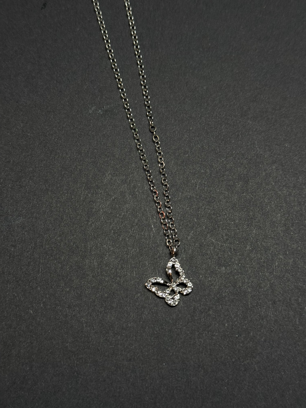 Butterfly Pendant Necklace – 16” Chain