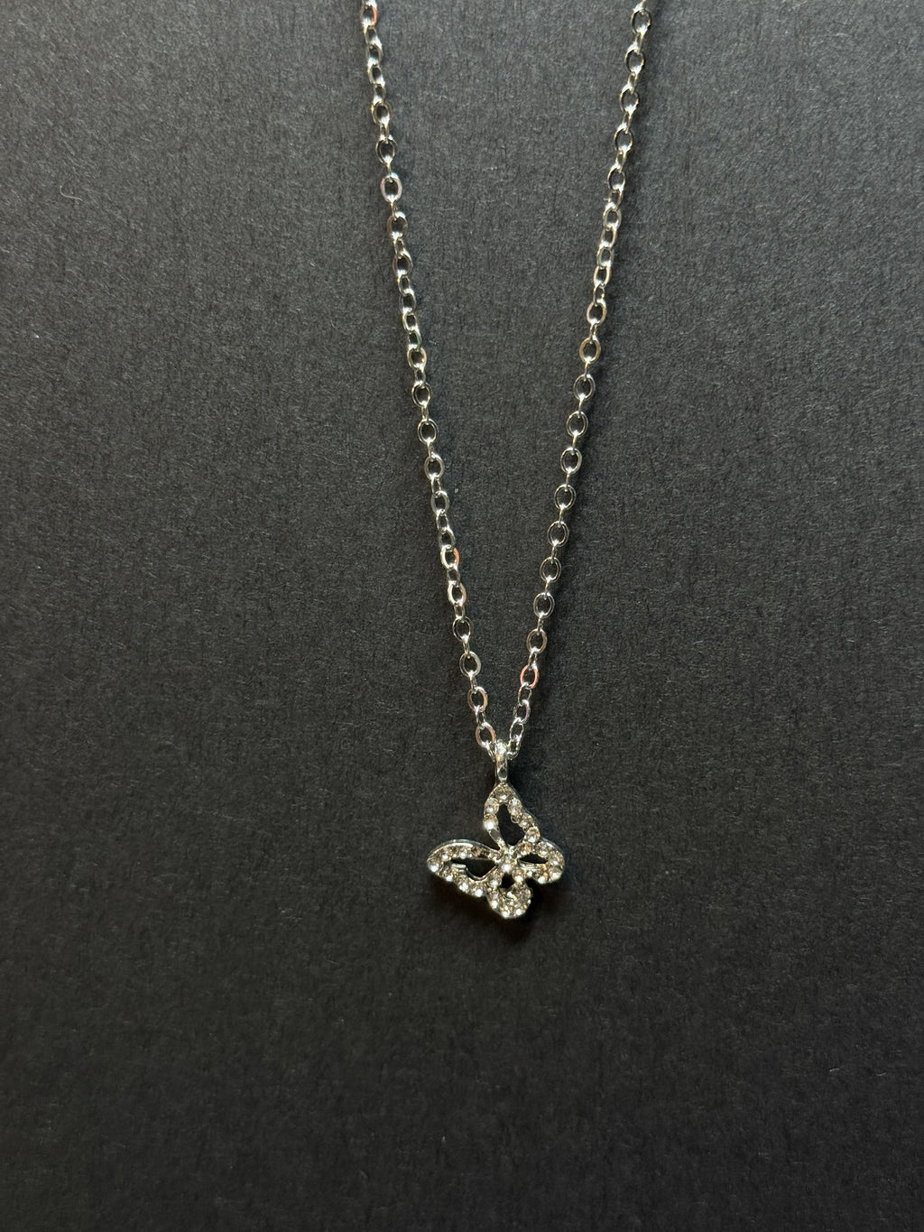 Butterfly Pendant Necklace – 16” Chain