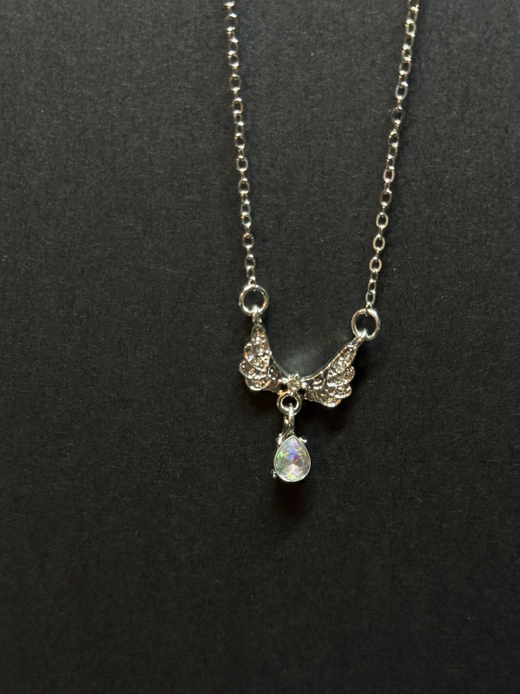 Angel Wings Pendant Necklace – 16” Chain