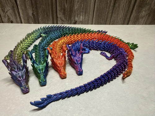 Articulated 3D Printed Dragon – 11.8” Flexible Fantasy Creature