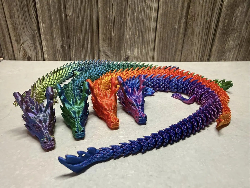 Articulated 3D Printed Dragon – 11.8” Flexible Fantasy Creature